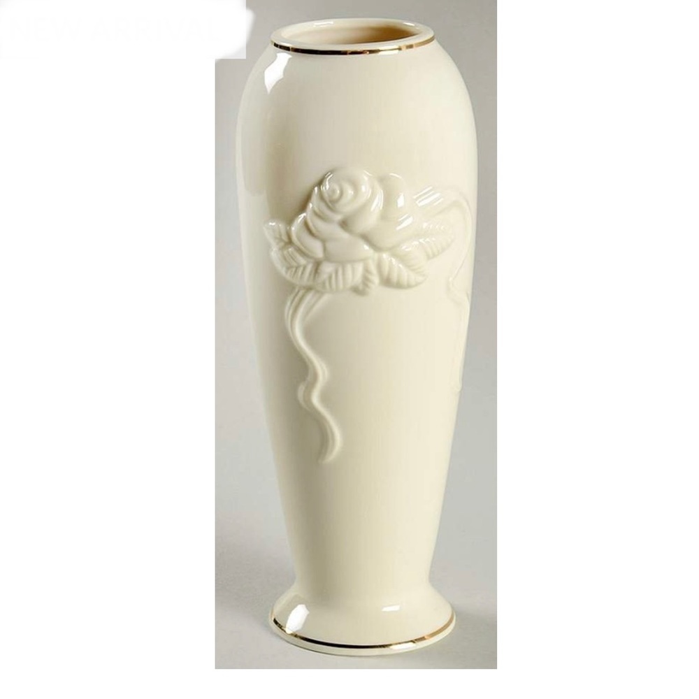 Lenox Rose Blossom Vase 7”